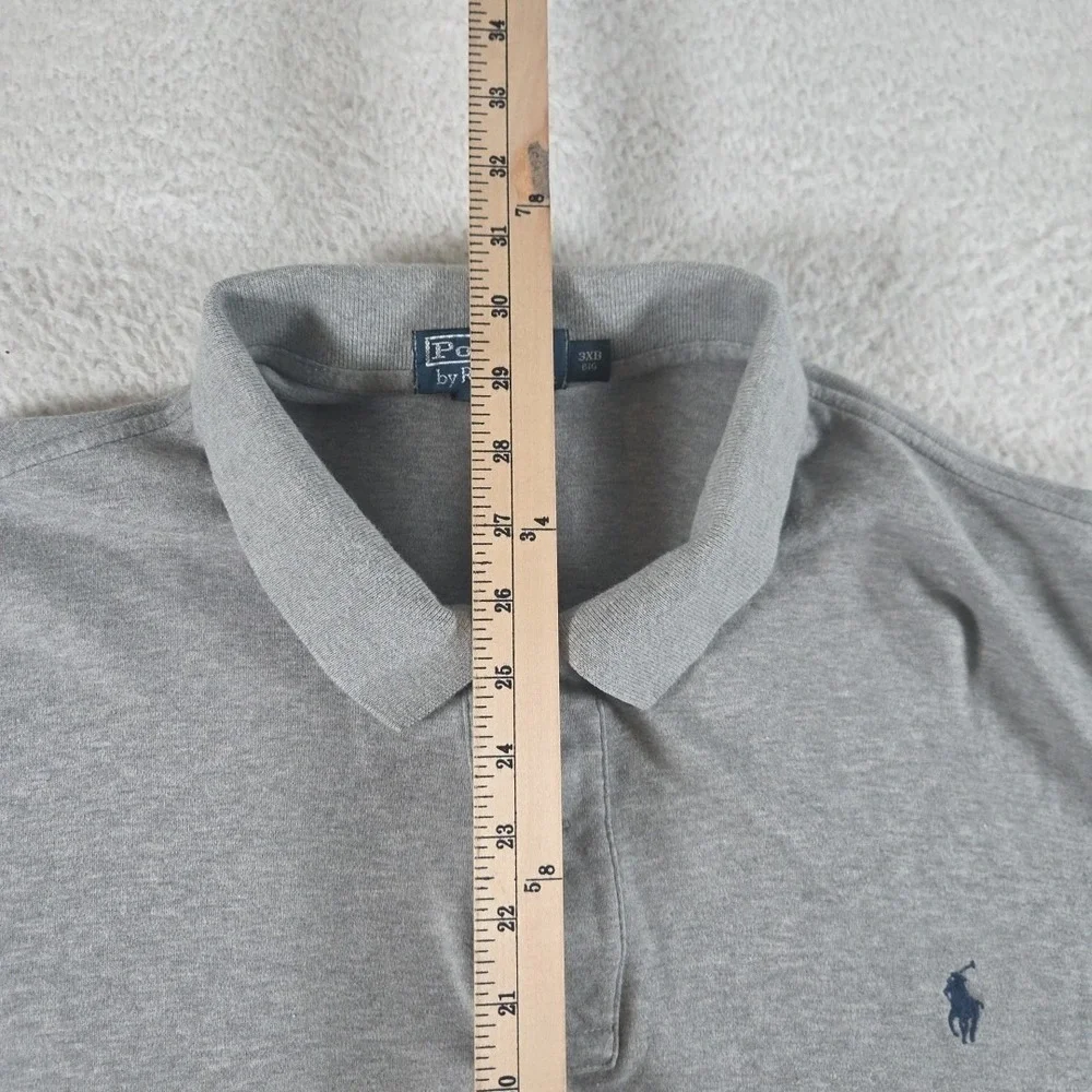 Vintage Polo Ralph Lauren‎ Shirt Mens Gray Size 3XB Big And Tall
